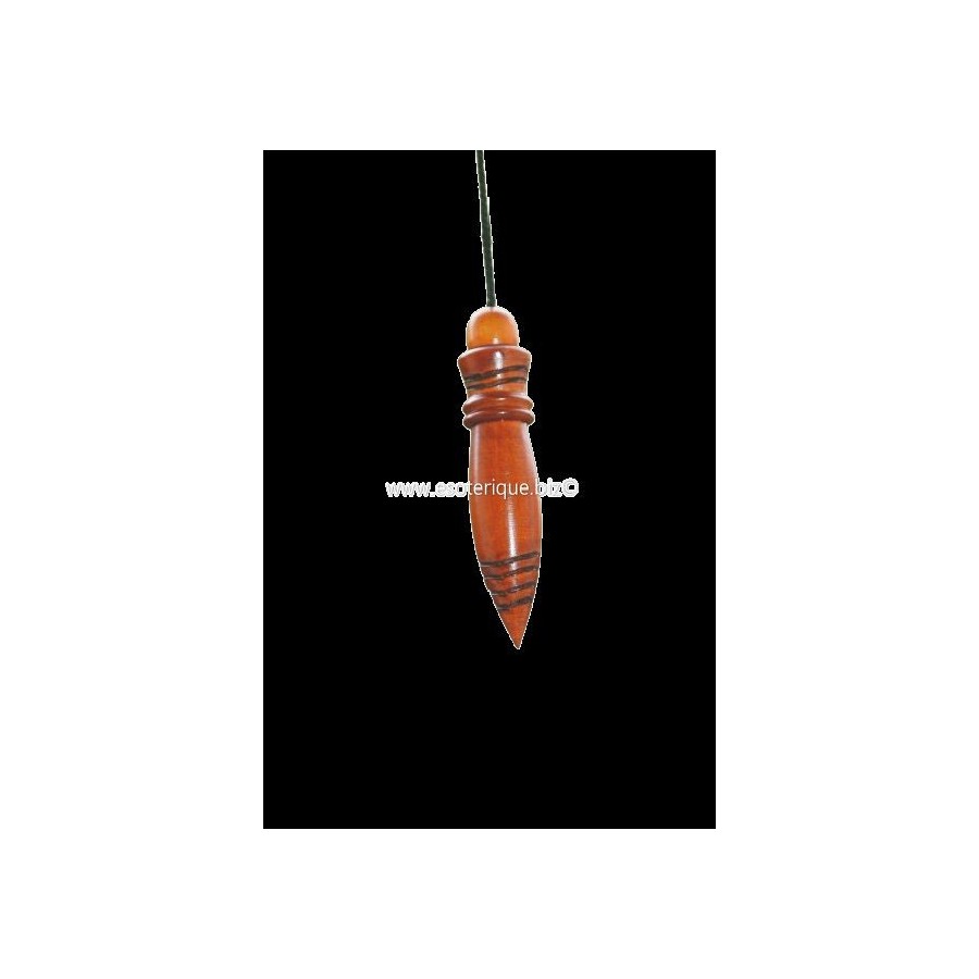 PENDULE EGYPTIEN THOT BUIS MARRON (GRAVE PLOMBE)